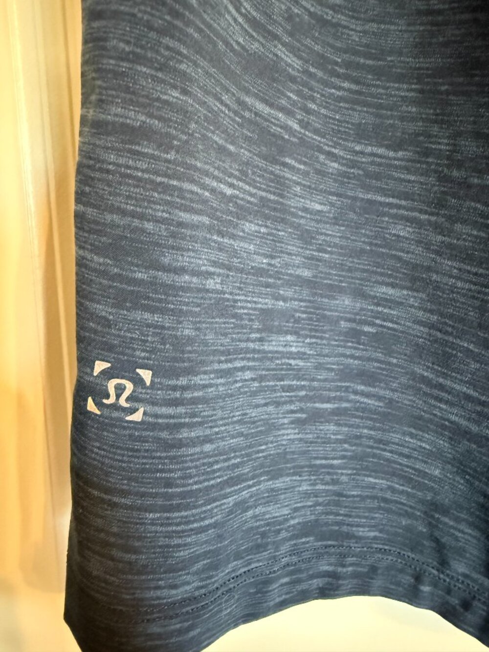 Lululemon Men's Pace Breaker Linerless Shorts Large Blue Space Dye Heathered - Picture 3 of 4